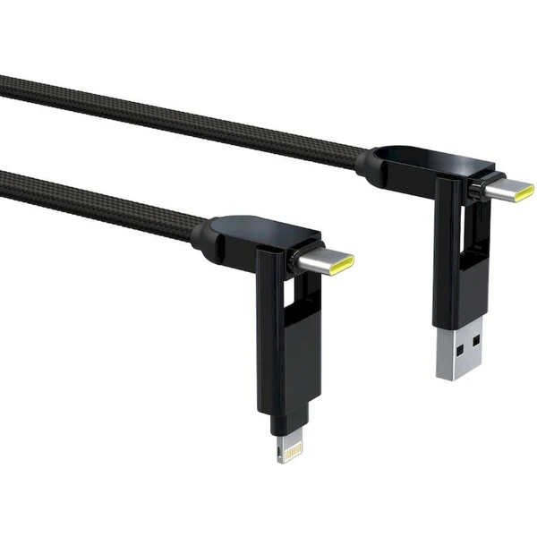 Rolling Square inCharge XL 6v1 napájecí kabel 100W 2m černý - Kabely a redukce - Obrázek P88K000K01