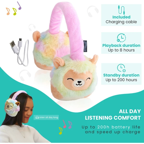 Lazerbuilt bezdrátová sluchátka Squishmallows - Leonard (plyšová) - Sluchátka - Obrázek P8BG000K01