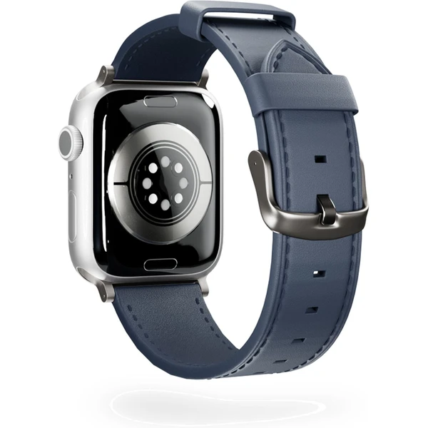 Epico Watch kožený řemínek pro Apple Watch 42/44/45/46/49mm modrý - Řemínky - Obrázek P8C9000K01
