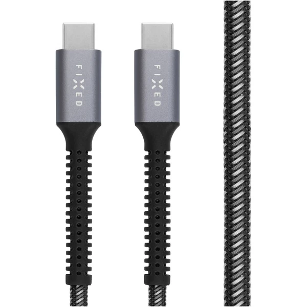 FIXED Armor USB-C/USB-C napájecí kabel 240W 1,2m šedý - Kabely a redukce - Obrázek P8I1000O01