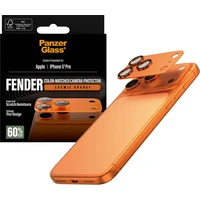 PanzerGlass® FENDER hliníková ochrana fotoaparátu Apple iPhone 17 Pro oranžová - Ochranné folie a skla