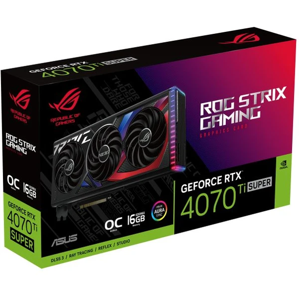 ASUS ROG Strix GeForce RTX™ 4070 Ti SUPER 16GB GDDR6X OC Edition DLSS 3 - Grafické karty - Obrázek P972000L01