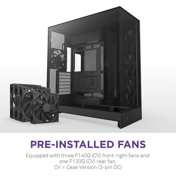 NZXT H9 Flow černá - Počítačové skříně - Obrázek P97K000K01