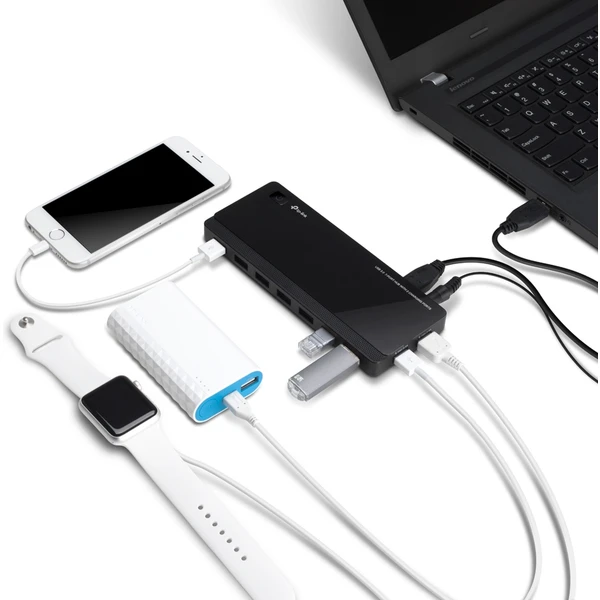 TP-Link UH720 HUB 7v1, černý - USB huby - Obrázek P9GFF00101
