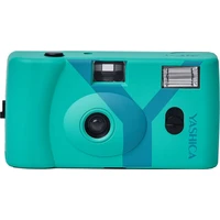 YASHICA MF-1 Snapshot Art Camera analogový fotoaparát tyrkysový - Fotoaparáty