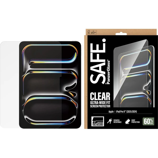 PanzerGlass® SAFE sklo s instalačním rámečkem Apple iPad Pro 11" (2024/2025) - Ochranné folie a skla - Obrázek P9XL000K01