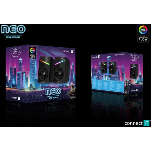 CONNECT IT NEO PC reproduktory černé - Reproduktory - Obrázek PAN0000P01