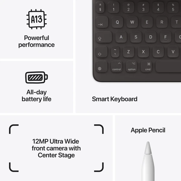 Apple iPad 10,2" 64GB Wi-Fi stříbrný (2021) - Tablety - Obrázek PAQKF00101