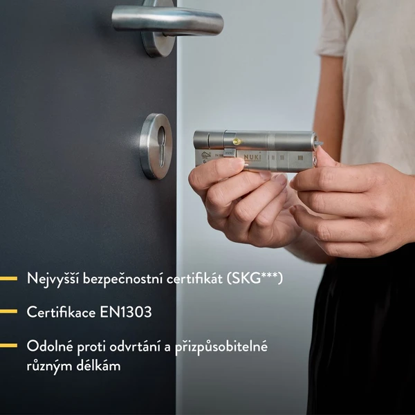 NUKI Smart Lock Ultra chytrý zámek s podporou Matter stříbrný - Chytré zámky - Obrázek PBUC000K01