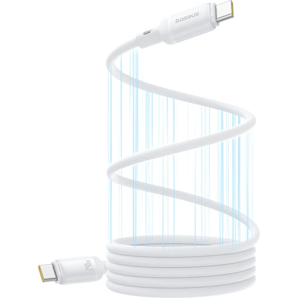 Baseus PicoGo USB-C/USB-C magnetický napájecí kabel 240W 1m bílý - Kabely a redukce - Obrázek PCGE000L01