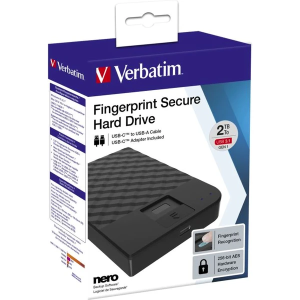 VERBATIM Store 'n' Go HDD 2TB USB 3.1/USB-C - Pevné disky - Obrázek PCL8700301