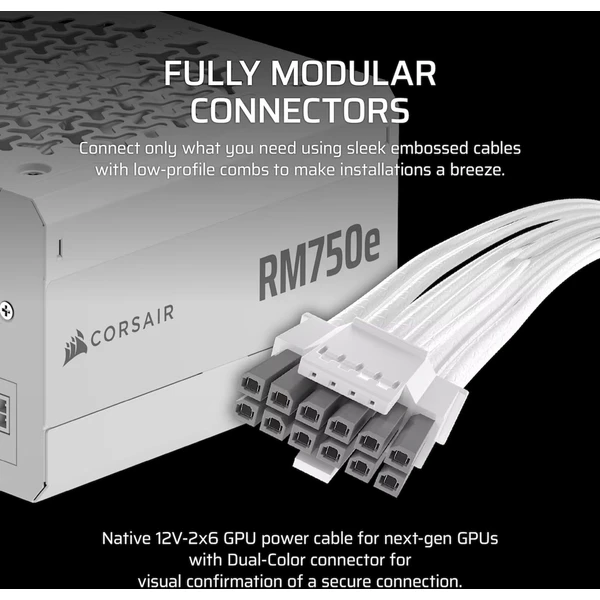 Corsair RM750e bílý - Zdroje - Obrázek PCRK000K01