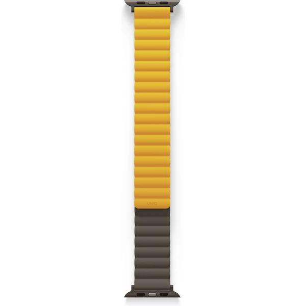 UNIQ Revix oboustranný řemínek pro Apple Watch 49/46/45/44/42mm Mustard (Hořčicový/Khaki) - Řemínky - Obrázek PD3WF00101