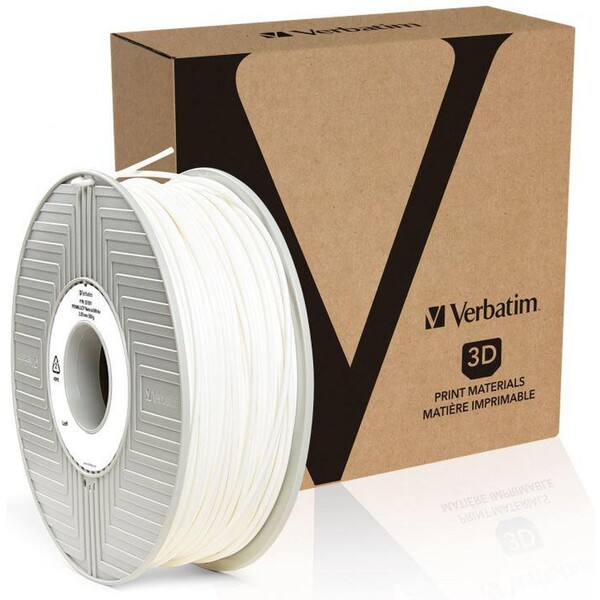 VERBATIM filament do 3D tiskárny TEFABLOC TPE 1,75mm,190m, 500g bílý Bílá
