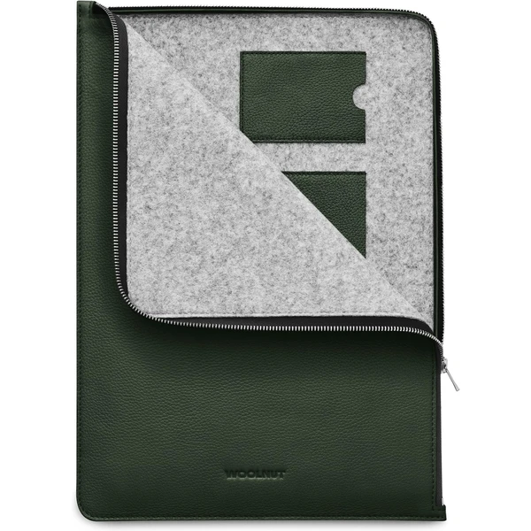 Woolnut Leather Folio kožené pouzdro MacBook Pro 16" tmavě zelené - Pouzdra - Obrázek PDG7000601