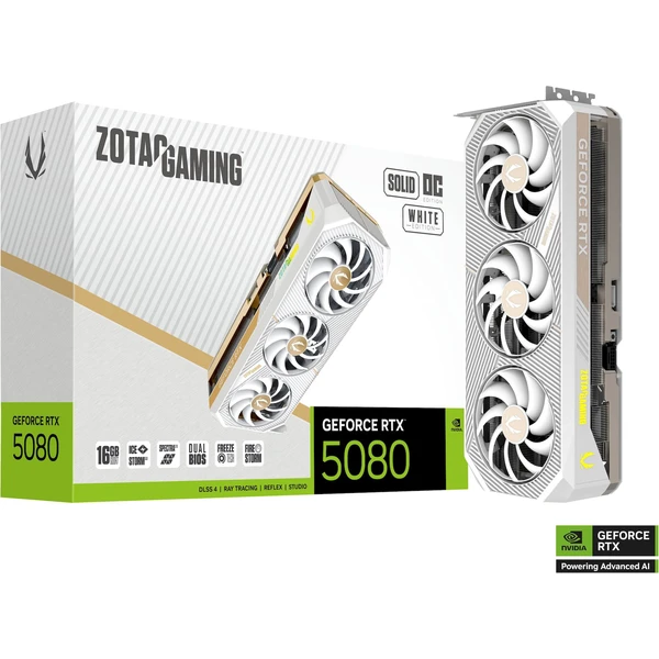 ZOTAC NVIDIA GeForce RTX 5080 SOLID OC White Edition - Grafické karty - Obrázek PDLI000K01