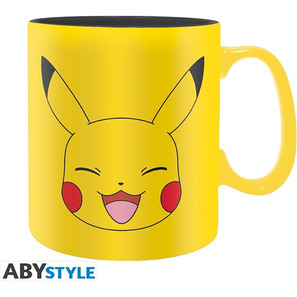 Hrnek Abysse Corp Pokémon - Pikachu Face 460 ml Vícebarevná