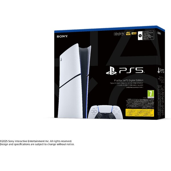 PlayStation 5 Slim Digital Edition 825GB Bílá