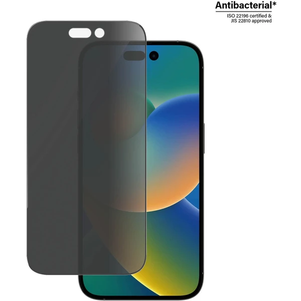 PanzerGlass™ Ultra-Wide Fit Privacy iPhone 14 Pro s instalačním rámečkem - Ochranné folie a skla - Obrázek PFKG100501