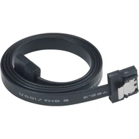 Akasa SATA 3.0, super tenký, 15cm, černá - Kabely a redukce