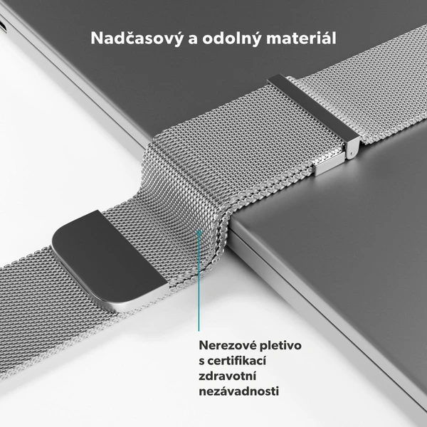 Epico Watch Strap milánský tah 38/40/41/42mm stříbrný - Řemínky - Obrázek PGJL000K01