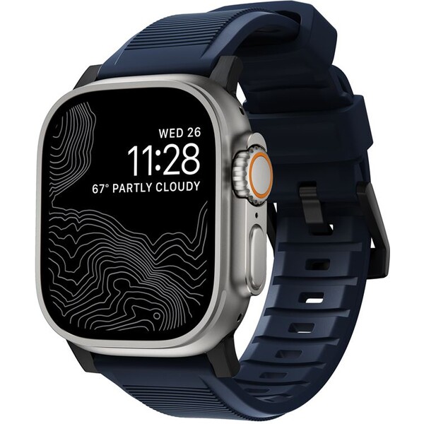 Nomad Rugged Strap řemínek Apple Watch 49/45/44/42mm modrý/černý