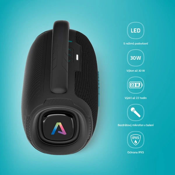 LAMAX PartyGo1 Mini bezdrátový reproduktor černý - Reproduktory - Obrázek PGSL000K01