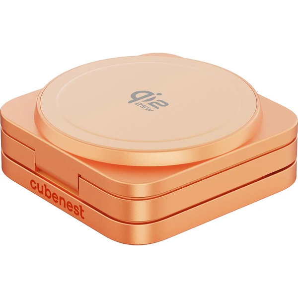 Cubenest SQ312 Ultra Qi2.2 (MagSafe) 3v1 nabíječka (35W) oranžová (Limited Edition) - Nabíječky - Obrázek PH9L000K01