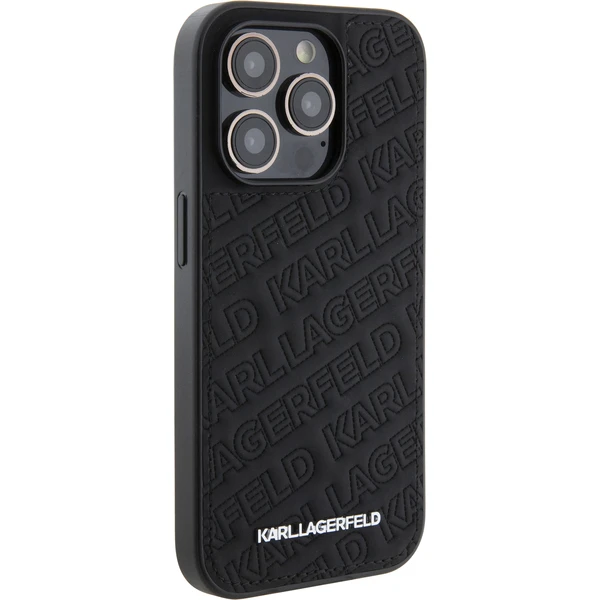 Karl Lagerfeld PU Quilted Pattern kryt iPhone 15 Pro Max černý - Pouzdra - Obrázek PHI8000601