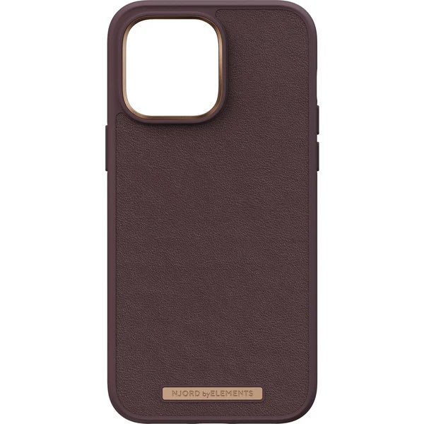 NJORD Genuine Leather Case iPhone 14 Pro Max Dark Brown - Pouzdra - Obrázek PHVG300401