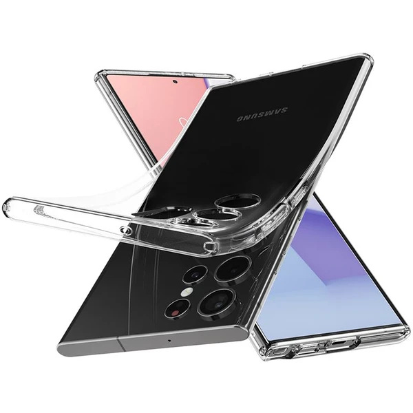 Spigen Liquid Crystal kryt Samsung Galaxy S22 Ultra čirý - Pouzdra - Obrázek PIGY600301