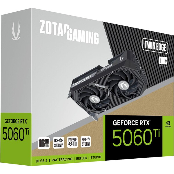ZOTAC NVIDIA GeForce RTX 5060 Ti Twin Edge OC - Grafické karty - Obrázek PILI000K01