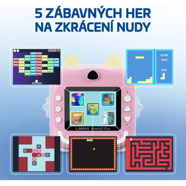 LAMAX InstaKid2 Plus dětský fotoaparát růžový - Fotoaparáty - Obrázek PKSL000K01