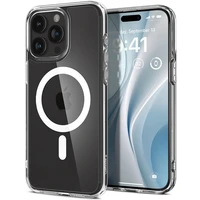 Spigen Crystal Hybrid Mag kryt iPhone 15 Pro Max bílý - Pouzdra