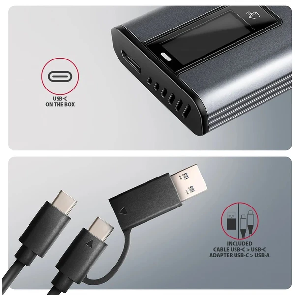 AXAGON EEM2-SD2 USB-C externí box - Externí boxy - Obrázek PL9M000K01