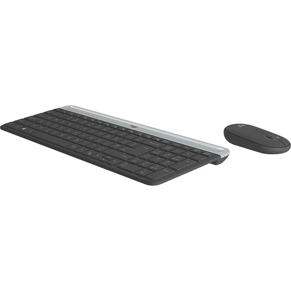 Logitech Slim Wireless Combo MK470 myš + klávesnice grafitová CZ - Pouzdra s klávesnicí - Obrázek PLAQ100301