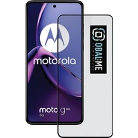 OBAL:ME 5D Tvrzené Sklo pro Motorola G84 černé - Ochranné folie a skla