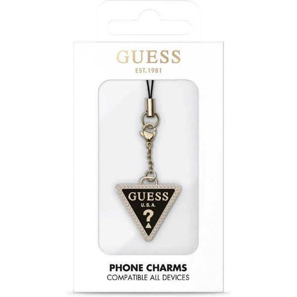 Guess Strass Triangle Metal Logo přívěsek - Přívěsky a náhrdelníky - Obrázek PNBR100501