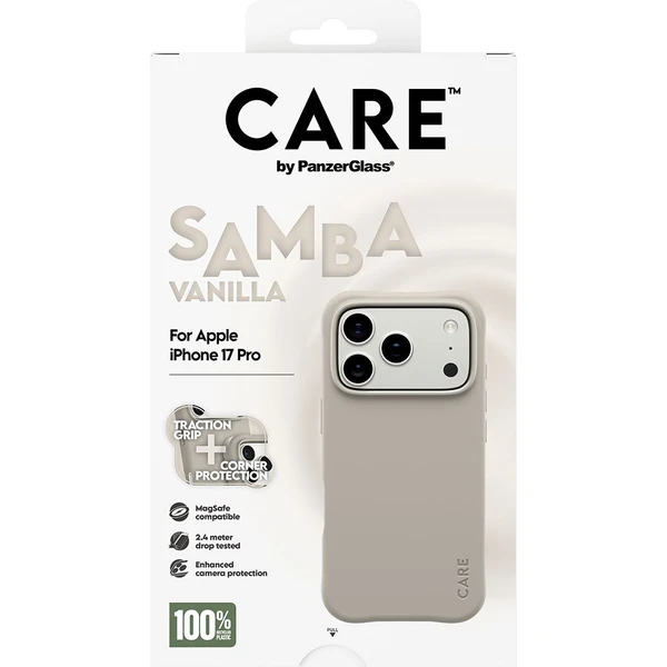 PanzerGlass® CARE Samba kryt s MagSafe Apple iPhone 17 Pro Vanilla - Pouzdra - Obrázek PNDH000K01