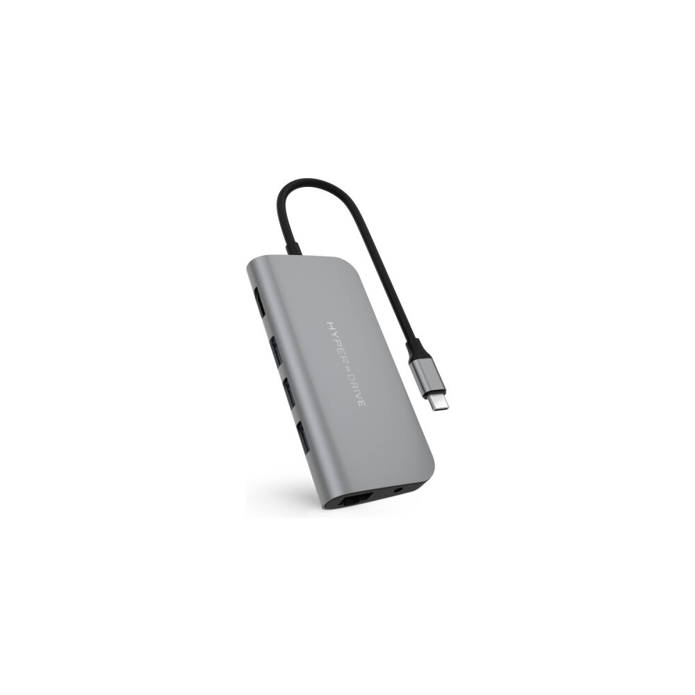 HyperDrive Power 9v1 USB C Hub vesmírně šedý