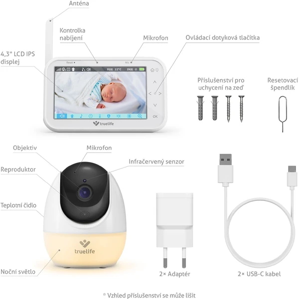 TrueLife NannyCam R4 Pro dětská chůvička - Kamery - Obrázek PNUL000K01