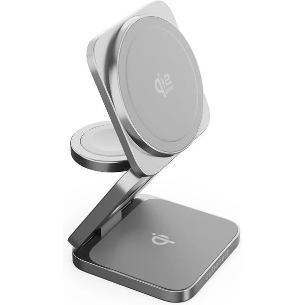 Cubenest SQ312 Ultra Qi2.2 (MagSafe) 3v1 nabíječka (35W) šedá - Nabíječky - Obrázek PO5I000K01