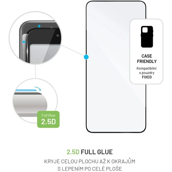 FIXED 2,5D Full-Cover tvrzené sklo Xiaomi 14 černé - Ochranné folie a skla - Obrázek PPW1000J01
