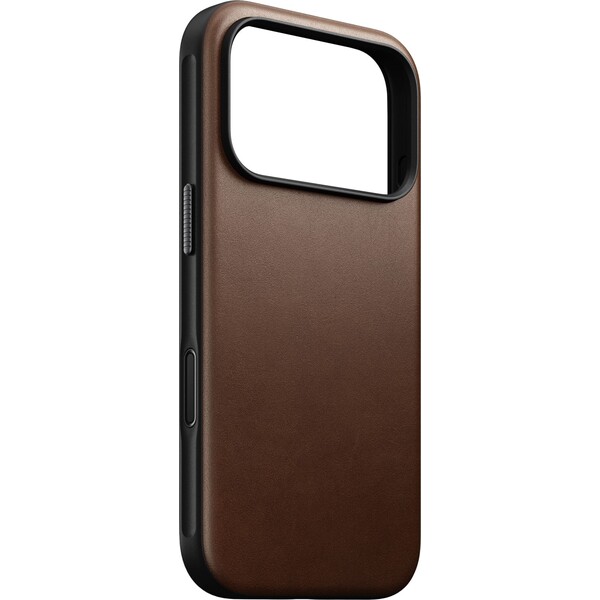 Nomad Modern Leather Case MagSafe kožený kryt iPhone 17 Pro Brown