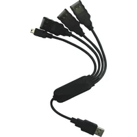 PremiumCord USB 2.0 Hub 4-portový kabel černý - USB huby