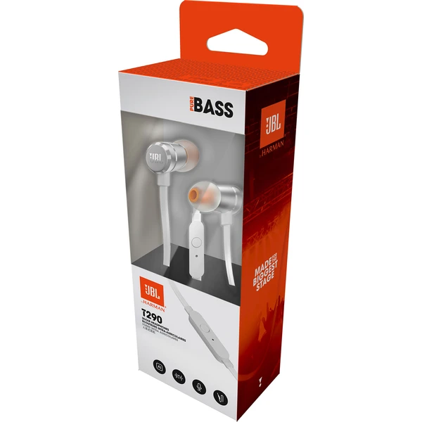 JBL T290 stříbrná - Sluchátka - Obrázek PSE4000301