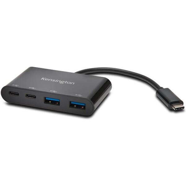 Kensington USB-C 4-portový hub Černá