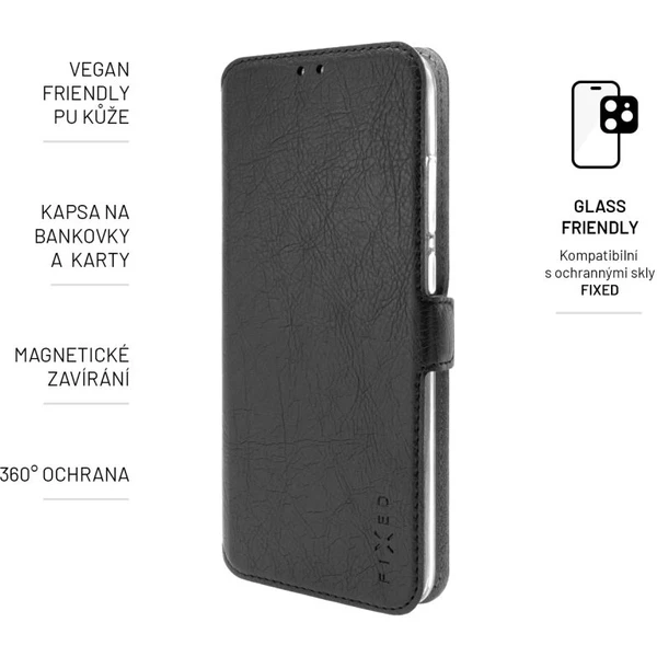 FIXED Topic tenké flip pouzdro Infinix Hot 40 5G černé - Pouzdra - Obrázek PSV1000J01
