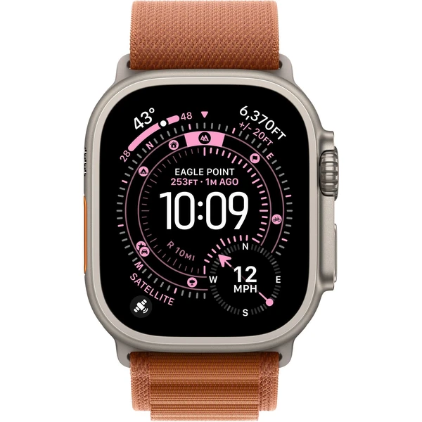Apple Watch 49/46/45/44mm terakotový Alpský tah velký přírodní titan - Řemínky - Obrázek PVWH000K01