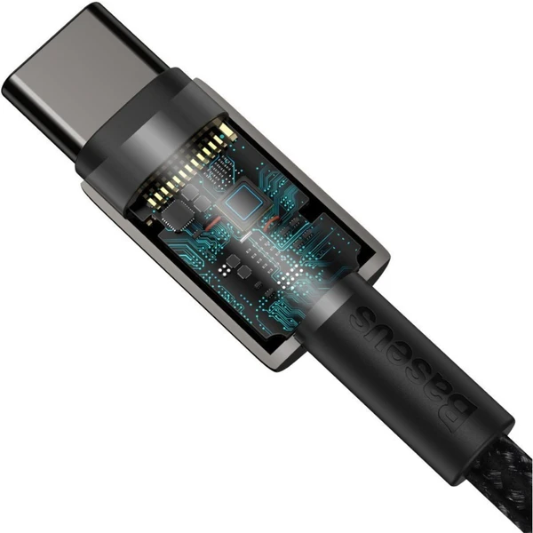 Baseus Tungsten Gold USB-C/USB-C napájecí kabel 100W 2m černý - Kabely a redukce - Obrázek PWKGF00101